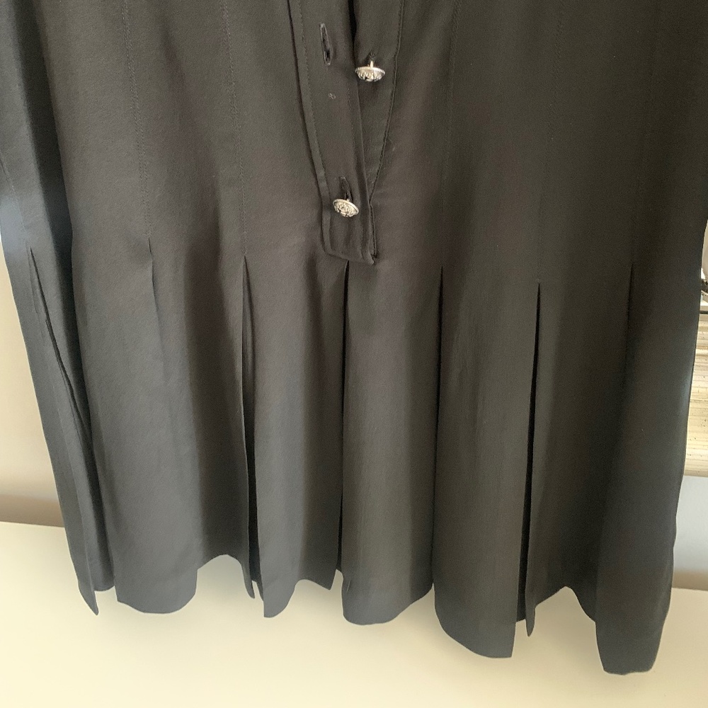 The Kooples XS Size 0 Black Dress/White Collar